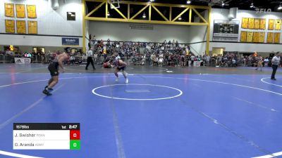 157B lbs Rr Rnd 3 - Jude Swisher, Penn vs Oscar Aranda, Army