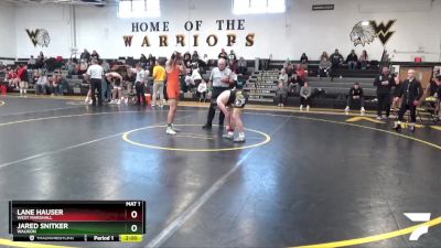 JV-15 lbs Round 1 - Lane Hauser, West Marshall vs Jared Snitker, Waukon