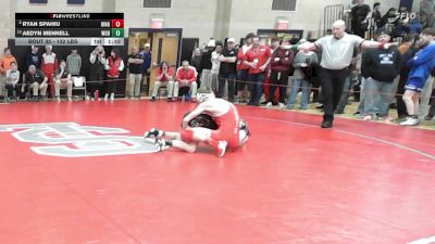 132 lbs Round Of 16 - Ryan Spahiu, Hingham vs Aedyn Mennell, Woburn