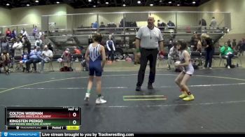 67 lbs Cons. Round 2 - Colton Wiseman, Contenders Wrestling Academy vs Kingsten Pedigo, Contenders Wrestling Academy