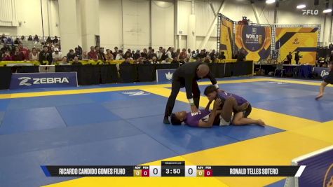 Ronald Telles Sotero vs Ricardo Candido Gomes Filho 2025 World IBJJF Jiu-Jitsu No-Gi Championship