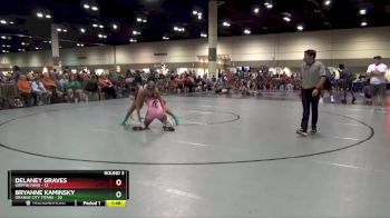 140 lbs Round 3 (8 Team) - Delaney Graves, Griffin Fang vs Bryanne Kaminsky, Orange City Titans