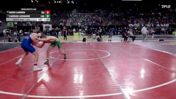 120 lbs Champ. Round 3 - Nash Larsen, Coeur D Alene vs Carson Leonard, Lakeland
