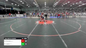 105 lbs Rr Rnd 1 - Bennett Ferraro, Buffalo Valley Wrestling Club - Black vs Kayne Lewis, Elite NJ MS Red