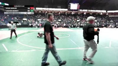 75 lbs Champ. Round 1 - Colton Marett, EWC3 vs Ryan Gahler, OAK3