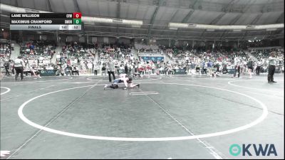 66 lbs Final - Lane Willison, Coweta Tiger Wrestling vs Maximus Crawford, Southmoore SaberCats Wrestling