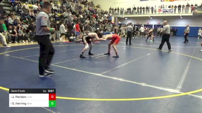 139 lbs Semifinal - Jayce Paridon, Lake Highland Prep-FL vs Sam Herring, Bishop McCort