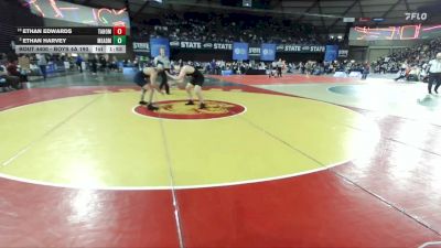 Boys 4A 190 lbs Champ. Round 2 - Ethan Harvey, Mead vs Ethan Edwards, Tahoma
