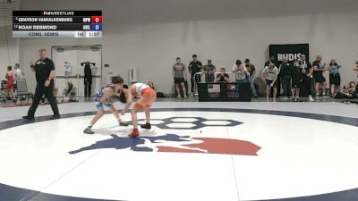 48 kg Cons. Semis - Grayson VanValkenburg, Michigan Premier WC vs Noah Desmond, Ascender Elite