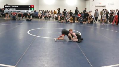 55 lbs Semifinal - Vincent Padilla, PA vs Kolton Smith, FL