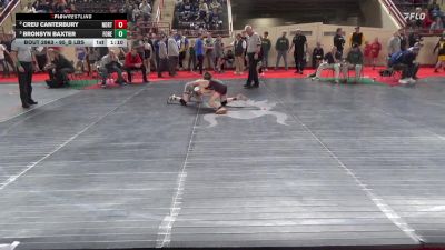 95_B lbs Semifinal - Creu Canterbury, Northern York vs Bronsyn Baxter, Forest Hills