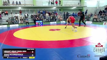 52kg Quarterfinal - Arhant Abhay Singh Sidhu, Canadian Mal Wrestling vs Ewan McCorquodale, Dinos WC