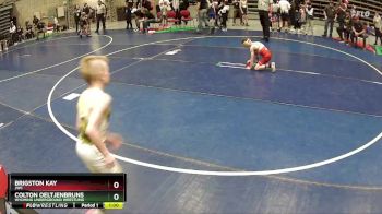 67 lbs Cons. Semi - Brigston Kay, JWC vs Colton Oeltjenbruns, Wyoming Underground Wrestling