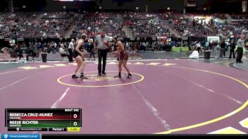 126 lbs Cons. Round 2 - Reese Richter, Wasatch vs Rebecca Cruz-Nunez, Vallivue