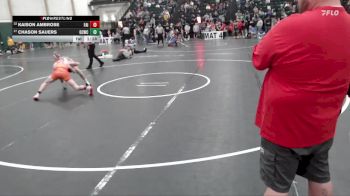 132 lbs Champ. Round 2 - Kaison Ambrose, Fairbury vs Chason Sauers, Ottawa County Wrestling Club