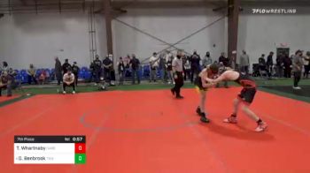 128 lbs 7th Place - Tyler Whartnaby, Cardinal Wrestling vs Daniel Benbrook, Triumph