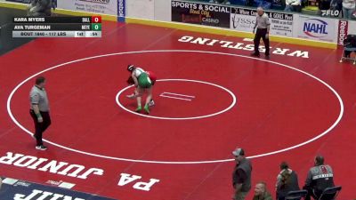 117 lbs Consi Of 8 #2 - Kara Myers, Dallastown vs Ava Turgeman, Meyersdale