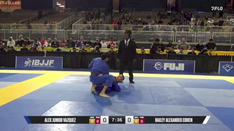 Bailey Alexander Cohen vs Alex Junior Vazquez 2025 Pan Jiu Jitsu IBJJF Championship