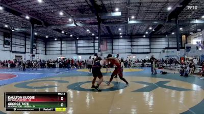 215 lbs Placement Matches (8 Team) - Kaulton Kuddie, COMBAT ATHLETICS vs George Tate, HEADHUNTERS - GREEN