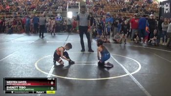 54 lbs Cons. Round 3 - Everett Tebo, Beavercreek Youth Wrestling vs Westen Hayes, Hayes Brothers Wrestling