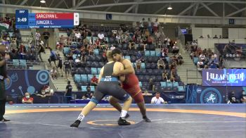 110 kg 1/8 Final - Lyova Sargsyan, Armenia vs Leonhard Junger, Austria