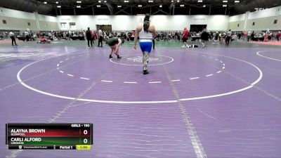 190 lbs Semifinal - Alayna Brown, Glenpool vs Carli Alford, Lebanon