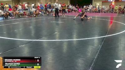 90 lbs Champ Round 1 (16 Team) - Braden Morris, Blackman WC vs Truman Dames, BHWC/ Dirt Divers