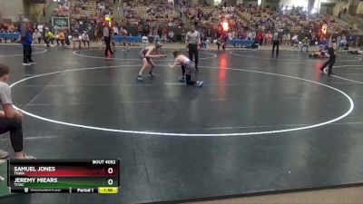 100 lbs Quarterfinal - Jeremy Miears, TCWC vs Samuel Jones, TNWA