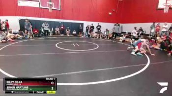 125 lbs Round 4 (6 Team) - Simon Hartline, Southwest MO Stingers vs Riley Dilka, Kansas Gold