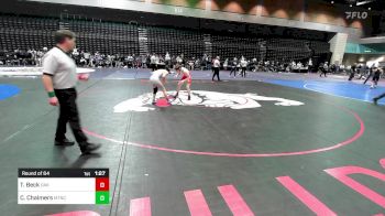 120 lbs Round Of 64 - Taylen Beck, Oakdale vs Cayden Chalmers, Mountain Crest