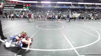 72 lbs Final - Carson Gericke, East Kansas Eagles vs Ethan Steiner, Cougar WC