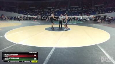 6A-215 lbs Cons. Round 2 - Moises Urbina, Aloha vs Jaemson Evans, Tigard