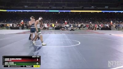 D1-132 lbs Cons. Round 2 - Ian Cook, Reeths-Puffer HS vs Jake Gawlowski, Dakota HS