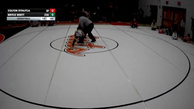 60 lbs Semifinal - Colton Stolitca, Mt. Pleasant vs Bryce Writt, Young Guns WC