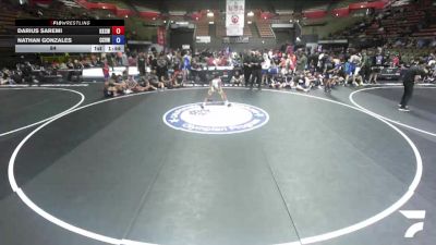 84 lbs Darius Saremi, KCWA - Kern County Wrestling Association vs Nathan Gonzales, CVWA - Central Valley Wrestling Association