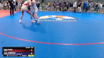 157 lbs Champ. Round 1 - Sam Aiken, NWWC vs Gus Amerson, Newberg High School Wrestling