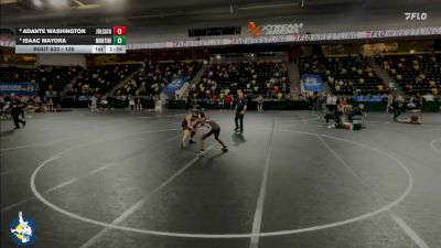 138 lbs Cons. Round 3 - Adante Washington, Joliet (Catholic Academy) vs Isaac Mayora, Lombard (Montini)