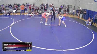 144 lbs Semifinal - Aidan Godley, Crater vs Grayson Fabrycki, All-Phase Wrestling