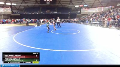 74 lbs Champ. Round 3 - Makaniku Pedro, Bethel AllStars Wrestling Club vs Carsen Grooms, Port Angeles Wrestling Club