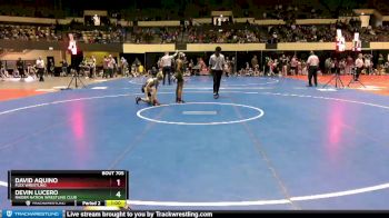 95 lbs Quarterfinal - David Aquino, Flex Wrestling vs Devin Lucero, Raider Nation Wrestling Club