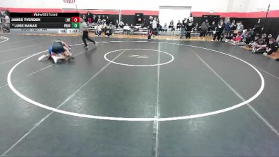 144 lbs Champ. Round 2 - Luke Banas, New Lenox (PROVIDENCE CATHOLIC) vs James Tverdek, Frankfort (LINCOLN-WAY EAST)