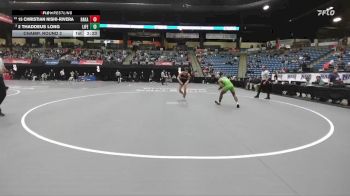 133 lbs Champ. Round 2 - 15 Christian Nishi-Rivera, Baker vs 2 Thaddeus Long, Life