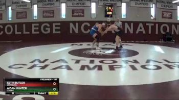 197 lbs Quarterfinal - Aidan Winter, Luther vs Seth Butler, Wartburg