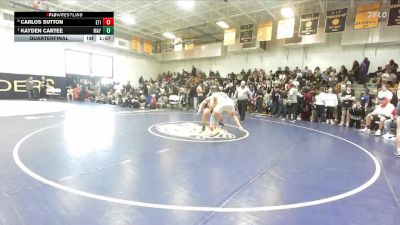 215 lbs Quarterfinal - Kayden Cartee, Mayfair vs Carlos Sutton, Etiwanda