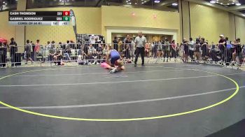 132 lbs Consi Of 64 #1 - Cash Thomson, Silverback WC vs Gabriel Rodriguez, Great Oak HS