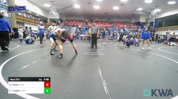 132 lbs Final - Quade Kolar, Team Nomad vs Carsten Cagle, Harrah Little League Wrestling