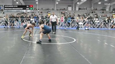 113 lbs Rr Rnd 1 - Alexander Dyki, Nu Jeru Spartans - HSB vs Braydon Broadwater, All American Wrestling Club - HSB