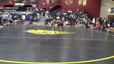 149 lbs Champ. Round 2 - Andrew Sanchez, Brewton-Parker (GA) vs Dante Olivero, Life University