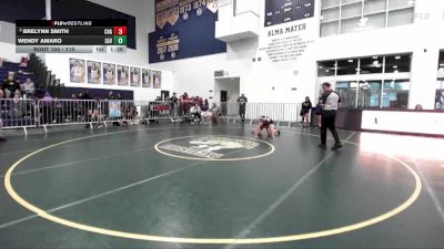 110 lbs Champ. Round 2 - Brelynn Smith, Chaparral vs Wendy Amaro, Santa Ana Valley