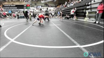 75-83 lbs Consolation - Charles Smart, Harrah Little League Wrestling vs Easton Rutledge, Choctaw Ironman